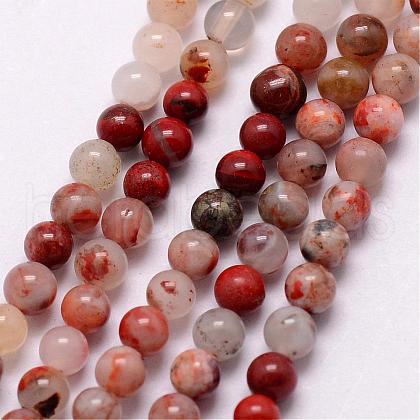 Natural Agate Bead Strands G-K146-55-3mm-1