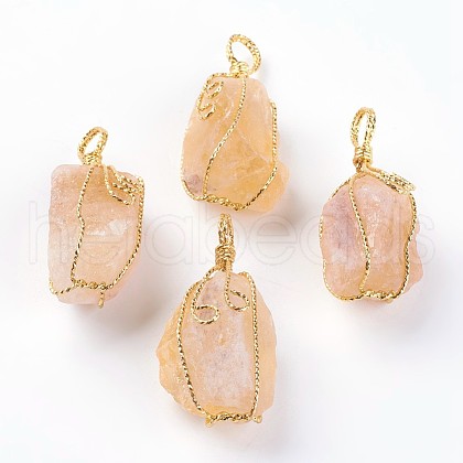 Natural Citrine Big Pendants G-A172-15C-1