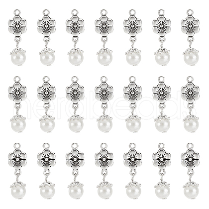ARRICRAFT 32Pcs Acrylic Imitated Pearl Pendants FIND-AR0003-35-1