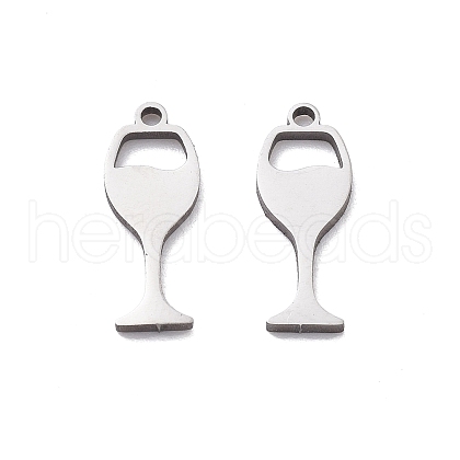 201 Stainless Steel Charms STAS-V001-15-1