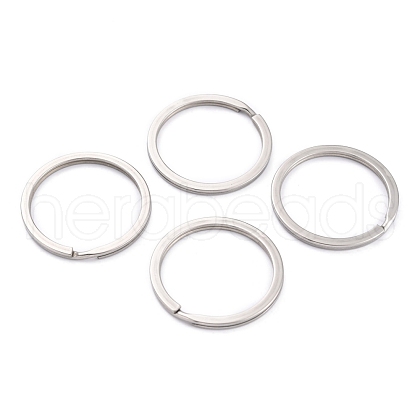 Non-Tarnish 304 Stainless Steel Split Key Rings STAS-H153-01A-P-1