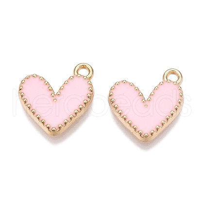 Rack Plating Alloy Enamel Charms ENAM-N056-343G-D-1