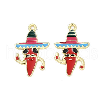 Cinco De Mayo Theme Alloy Enamel Pendants ENAM-V001-05A-G-1