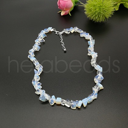 Opalite Chip Beaded Necklaces for Women IW6789-1-1
