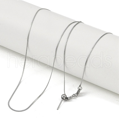 304 Stainless Steel Serpentine Chains Necklaces NJEW-H042-07P-1