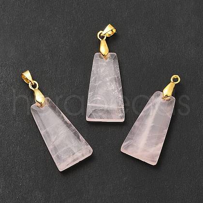 Natural Rose Quartz Pendants G-C045-01H-G-1