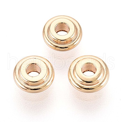 Brass Spacer Beads KK-T075-59G-1