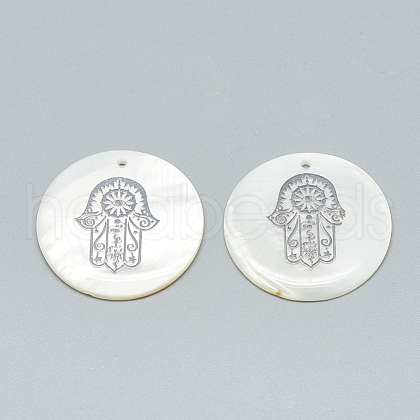 Freshwater Shell Pendants SHEL-Q016-012P-1