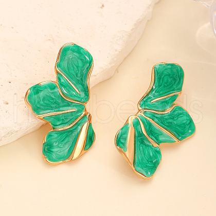 Alloy Enamel Stud Earrings WGD5E9B-08-1