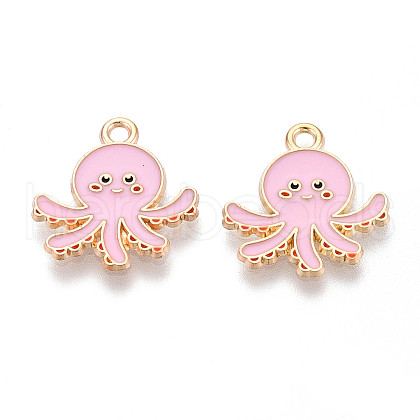 Marine Animals Alloy Enamel Pendants ENAM-T022-34A-1