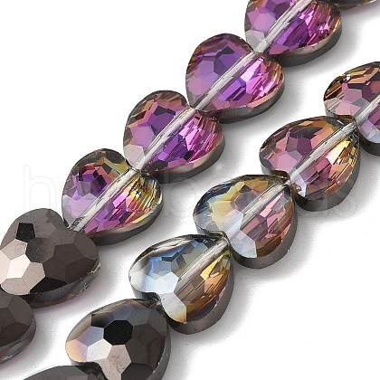 Electroplate Glass Beads Strands EGLA-L045-D-HP01-1