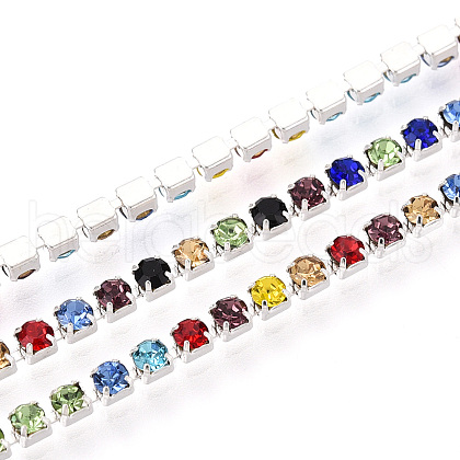 Iron Rhinestone Cup Chains CH-N005-01-1
