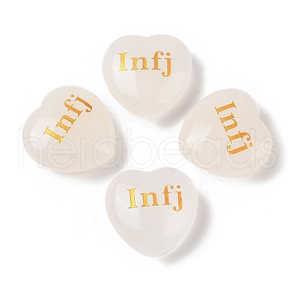 Natural Quartz Crystal Heart Engraving MBTI Figurines Statues for Home Office Desk Decorations X1-G-K353-05C-1