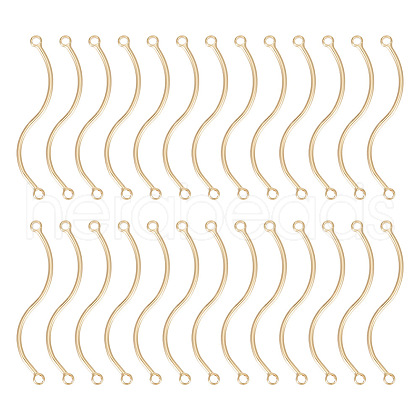 GOMAKERER 30Pcs Brass Connector Charms KK-GO0001-27-1