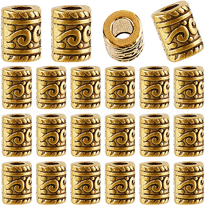 SOFPLATE 100Pcs Tibetan Style Alloy Beads FIND-SP0001-96A-1