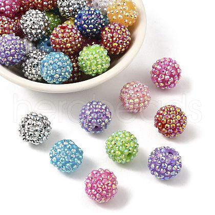 AB-Color Resin Rhinestone Beads RESI-S315-16x18-M-1