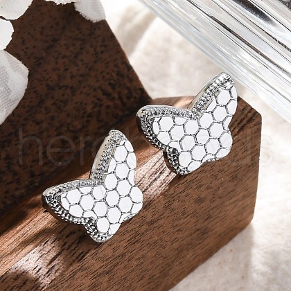 Brass Stud Earrings EJEW-D288-08P-1