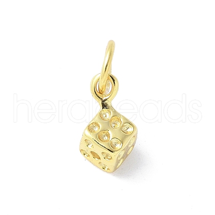 925 Sterling Silver Dice Charms STER-M093-02G-1