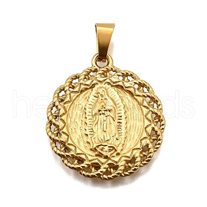 304 Stainless Steel Pendants STAS-B086-10D-G-1