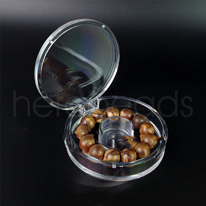 Flat Round Acrylic Single Bracelet Display Boxes PW-WG85D5E-04-1