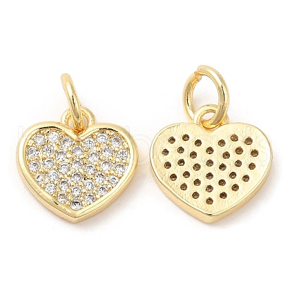 Brass with Cubic Zirconia Pendants KK-K332-22G-1