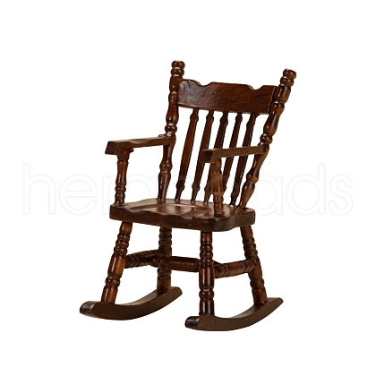Wooden Rocking Chair Miniature Ornaments PW-WG26193-01-1