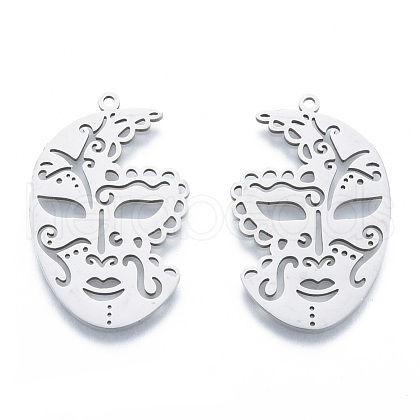 Non-Tarnish 201 Stainless Steel Pendants STAS-N090-LA947-1-1