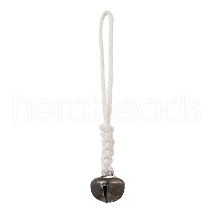 Iron Bell Pendant Decoration HJEW-JM02421-02-1