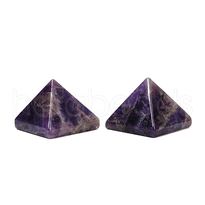 Natural Amethyst Orgonite Pyramid Display Decorations G-C186-09B-1