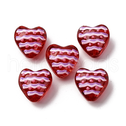 Glass Enamel Beads GLAA-Q125-01D-1