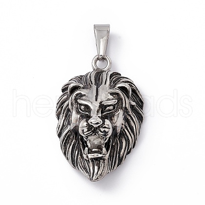 Tibetan Style 304 Stainless Steel Pendants STAS-H170-31AS-1