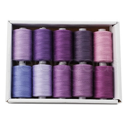 10 Colors Polyester Sewing Thread PW-WG34EA6-11-1