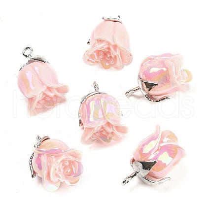 Opaque Resin Pendants RESI-K031-05C-P-1