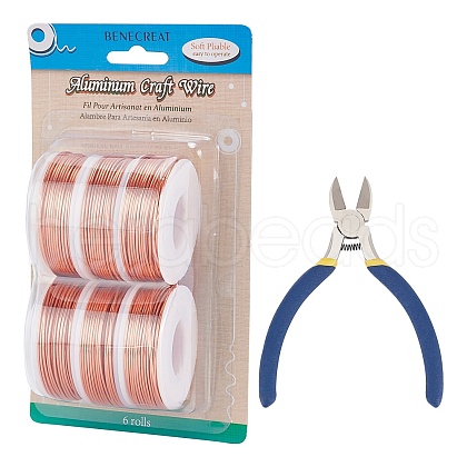 BENECREAT Round Aluminum Wire AW-BC0003-31F-1.5mm-1