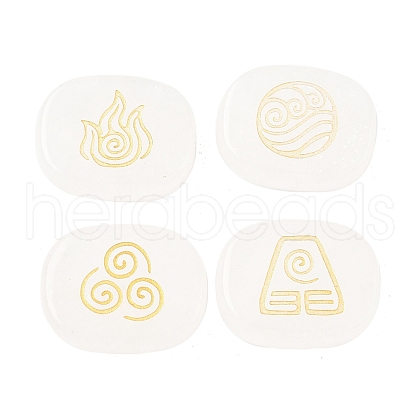 4Pcs 4 Styles Natural Quartz Crystal Display Decorations G-F786-02B-08-1