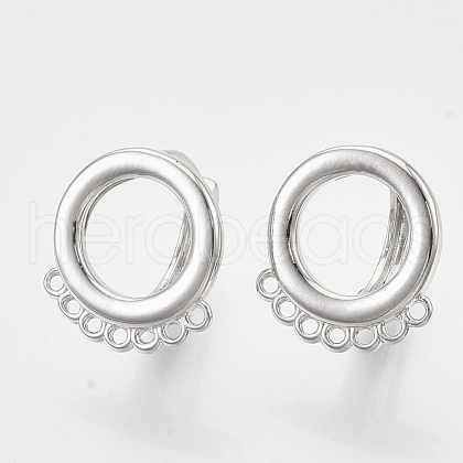 Hoop Earring Findings KK-T048-007P-NF-1