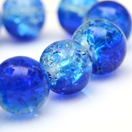 Baking Painted Crackle Glass Beads Strands X-CCG-S001-8mm-16-1