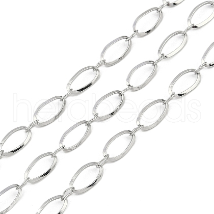 Non-Tarnish 304 Stainless Steel Link Chains CHS-A013-09P-1