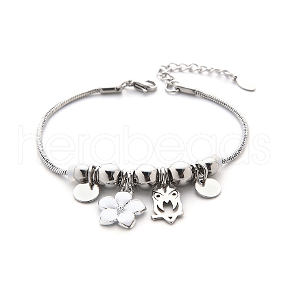 Alloy Beaded Bracelets PW-WG3770E-09-1