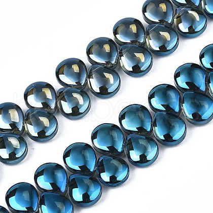 Electroplate Glass Beads Strand X-EGLA-S188-27-C01-1