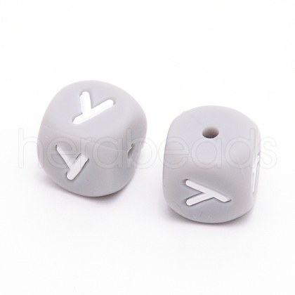Silicone Beads SIL-WH0002-25C-Y-1