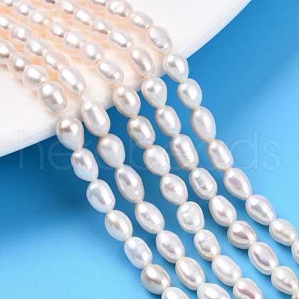 Natural Cultured Freshwater Pearl Beads Strands PEAR-N012-04T-01-1