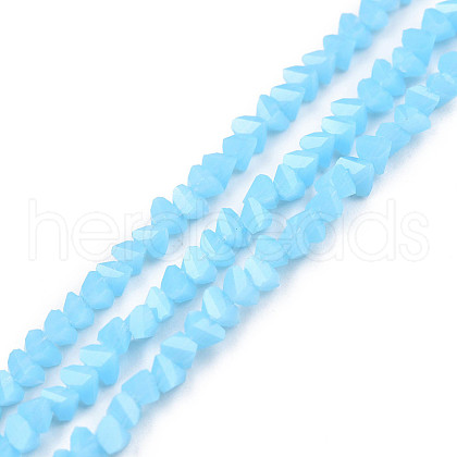 Imitation Jade Glass Beads Strands GLAA-N052-01-B01-1