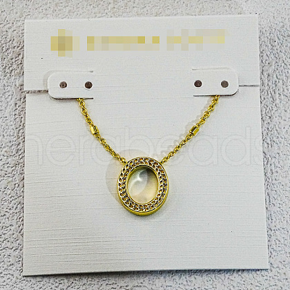 Brass Initial Pendant Necklaces for Women FS-WG8E27F-15-1