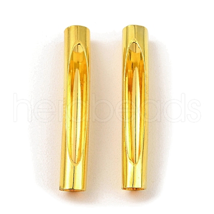 Brass Tube Beads KK-D040-02G-1