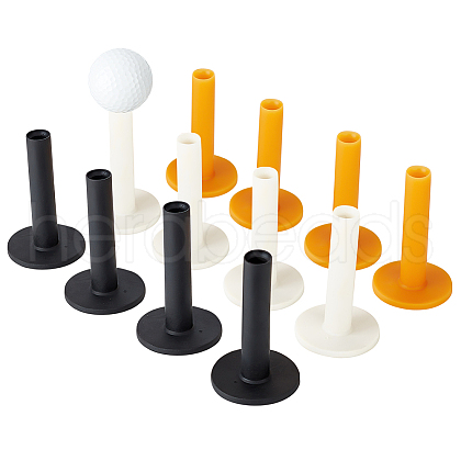 AHADERMAKER 12Pcs 3 Colors Rubber Golf Tee Holders for Practice & Driving Range Mat AJEW-GA0005-83-1