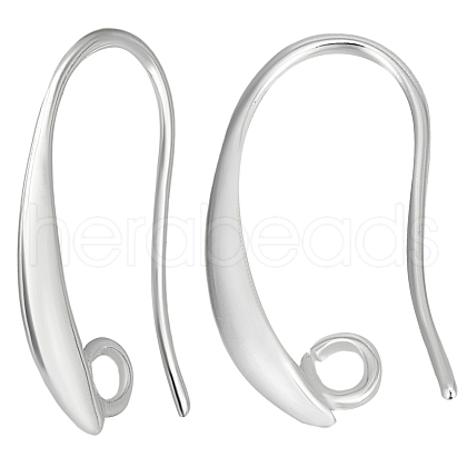 Beebeecraft 20 Pairs Brass Earring Hooks KK-BBC0016-18-1