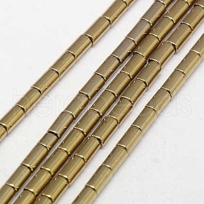 Electroplate Non-magnetic Synthetic Hematite Beads Strands G-J162-A-01-1