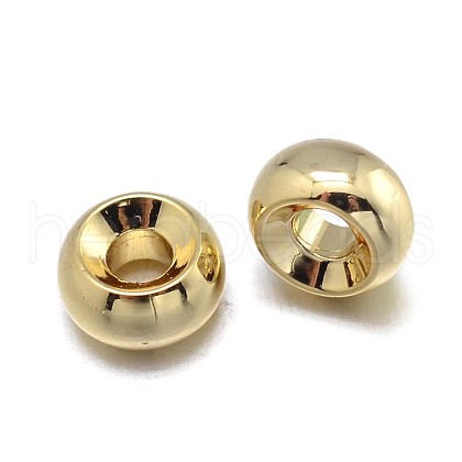 Rondelle Brass Spacer Beads KK-F0317-09G-NR-1