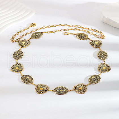 Bohemian Style Alloy Geometric Link Chain Waist Belly Chains FS-WG11763-07-1